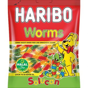 Helal Haribo Worms 100 g - Solucan 100 g