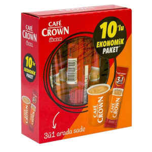Cafe Crown 3'ü 1 Arada Sade 10 x 17,5 g - 3 in 1 Kaffesticks